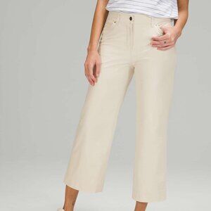 Lululemon City Sleek 5 Pocket Wide-Leg High Rise 7/8 Length Pant